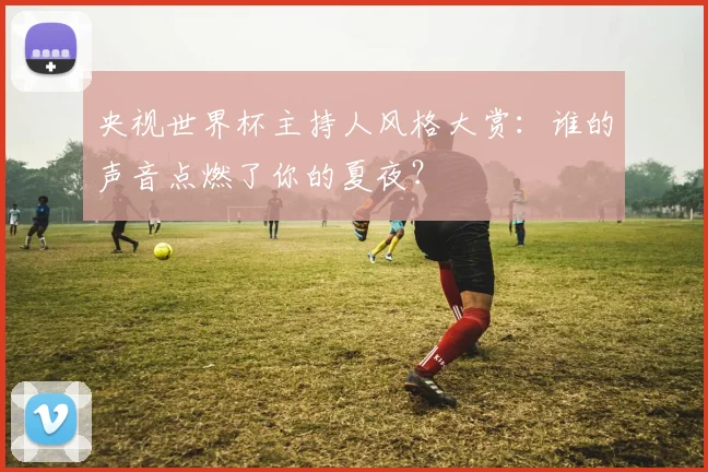 央视世界杯主持人风格大赏：谁的声音点燃了你的夏夜？